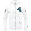 Pro Standard NCAA mens Mens College Classic Chenille Cotton Double Knit Full Zip Hoodie(White)