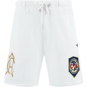 Mens LIGA MX Premium Brushed Back French Terry Fleece Short(White)