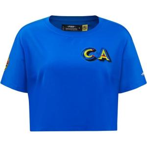 Pro Standard Womens LIGA MX Stadium Cotton Single Jersey S/S Boxy TEE(Royal Blue)