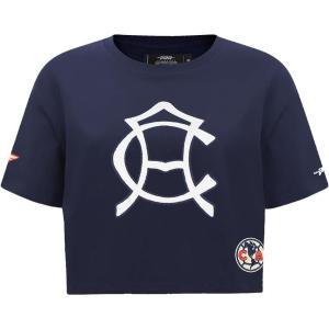 Womens LIGA MX Premium Cotton Single Jersey S/S Boxy TEE(Midnight Navy)