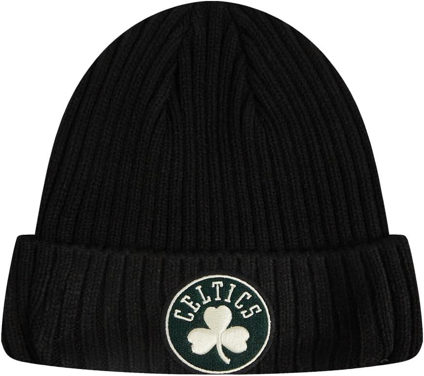 imagePro Standard NBA Boston Celtics Modern Originals Heavyweight Knit Beanie Unlined Cuffed Black Os
