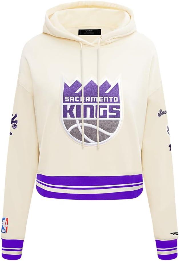 imagePro Standard Womens NBA Retro Classics Brushed Back French Terry Cropped Pullover HoodieEggshell Purple