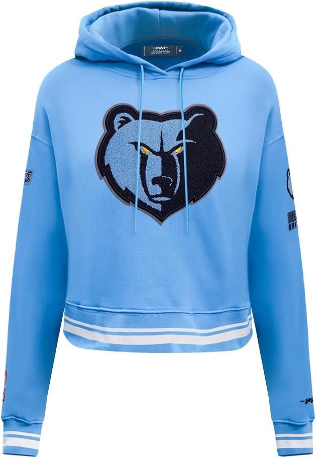 imagePro Standard Womens NBA Retro Classics Brushed Back French Terry Cropped Pullover HoodieUniversity Blue