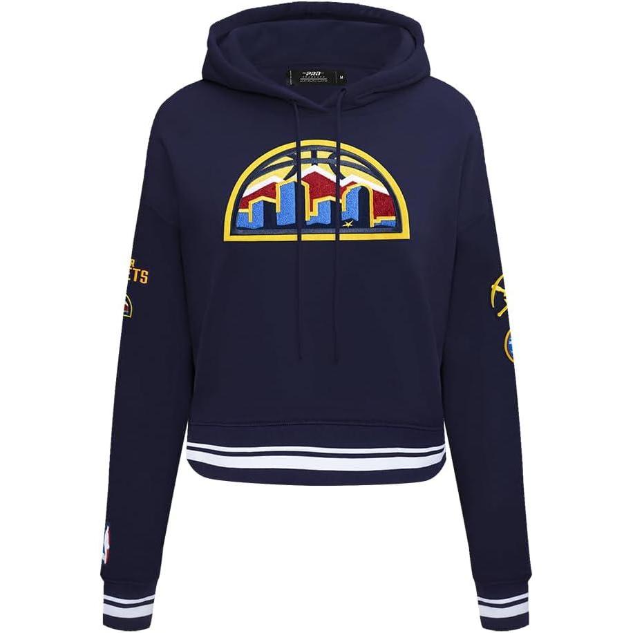 imagePro Standard Womens NBA Retro Classics Brushed Back French Terry Cropped Pullover HoodieTeam Color