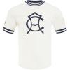 Mens LIGA MX Premium Cotton Double Knit S/S TEE(Eggshell/ Midnight Navy)