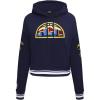 Pro Standard Womens NBA Retro Classics Brushed Back French Terry Cropped Pullover Hoodie(Team Color)