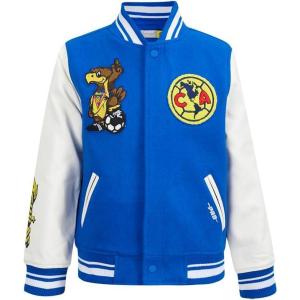 Pro Standard BIG BOYS LIGA MX STADIUM WOOL PU VARSITY JACKET(Royal Blue/White)