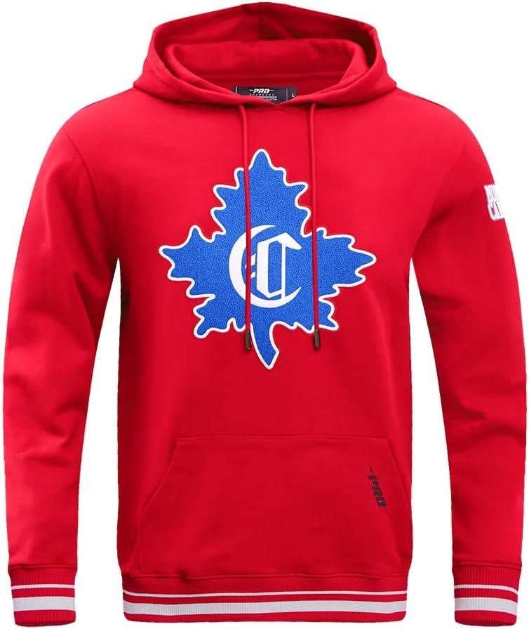 imagePro Standard Mens NHL Retro Classics Brushed Back French Terry Pull Over HoodieRed