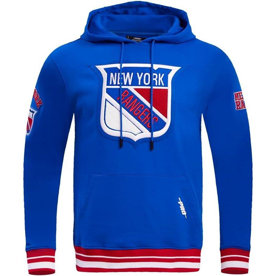 imagePro Standard Mens NHL Retro Classics Brushed Back French Terry Pull Over HoodieRoyal BlueRed