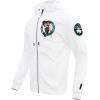 Pro Standard Mens NBA Boston Celtics Classic Chenille Full Zip Hoodie White Xl