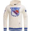 Pro Standard Mens NHL Retro Classics Brushed Back French Terry Pull Over Hoodie(Eggshell/Royal Blue)