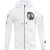Pro Standard Mens NBA Boston Celtics Classic Chenille Full Zip Hoodie White Xl