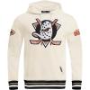 Pro Standard Mens NHL Retro Classics Brushed Back French Terry Pull Over Hoodie(Eggshell/ Black)