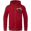Pro Standard NBA mens Mens Nba Classic Chenille Cotton Double Knit Full Zip Hoodie(Cardinal Red)