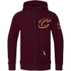 Pro Standard NBA mens Mens Nba Classic Chenille Cotton Double Knit Full Zip Hoodie(Wine)