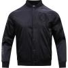 Pro Standard Mens NBA Classic Triple Black Satin Jacket(Triple Black)