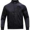Pro Standard Mens NBA Classic Triple Black Satin Jacket(Triple Black)