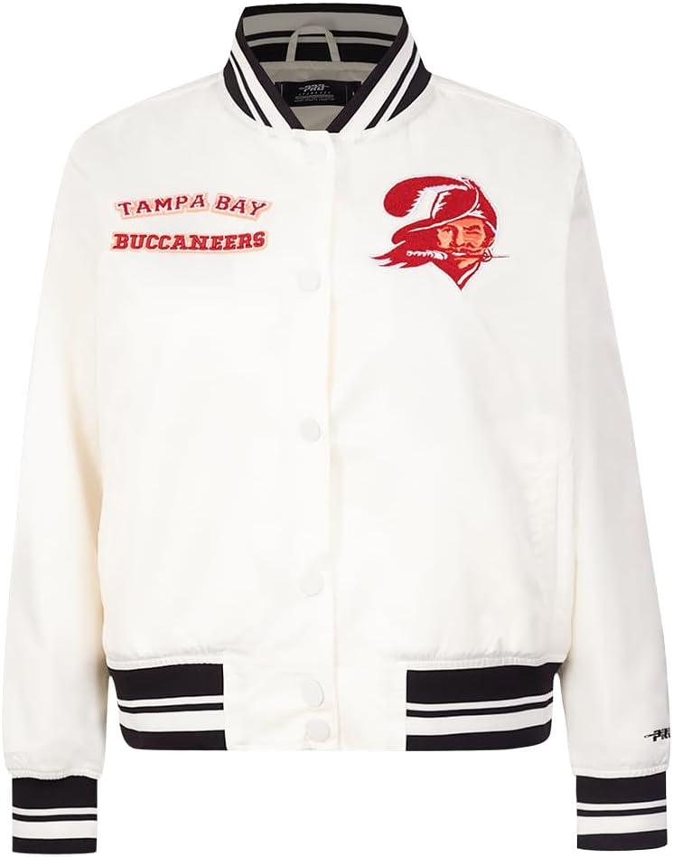 imagePro Standard Womens NFL Retro Classics Satin JacketOffwhite