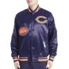 Pro Standard Mens NFL Old English Satin Jacket(Blue)