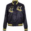 Pro Standard Womens NFL Retro Classics Satin Jacket(Black)