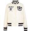 Pro Standard Womens NFL Retro Classics Satin Jacket(Ivory)