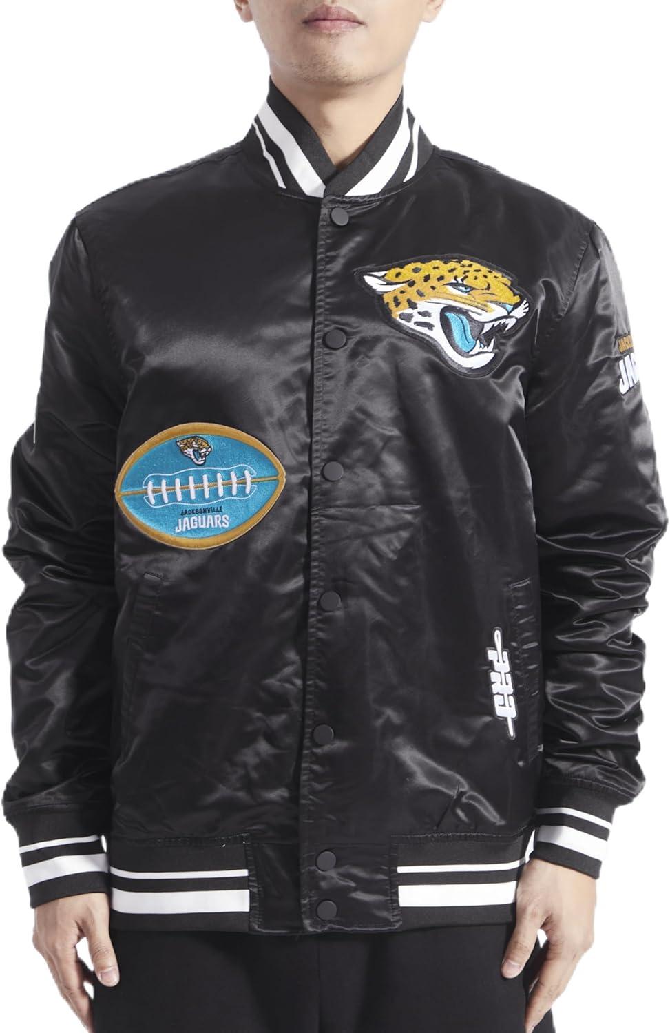 imagePro Standard Mens NFL Old English Satin JacketBlack