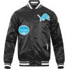 Pro Standard Mens NFL Old English Satin Jacket(Black)