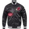 Pro Standard Mens NFL Old English Satin Jacket(Black)