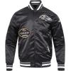 Pro Standard Mens NFL Old English Satin Jacket(Black)