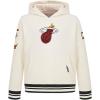 Pro Standard NBA boys Big Boys Nba Retro Classics Fleece Pull Over Hoodie(Eggshell/ Black)