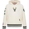 Pro Standard NBA boys Big Boys Nba Retro Classics Fleece Pull Over Hoodie(Eggshell/ Black)