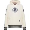 Pro Standard NBA boys Big Boys Nba Retro Classics Fleece Pull Over Hoodie(Eggshell/ Black)