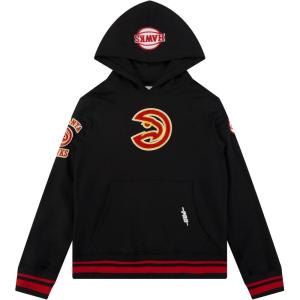 Pro Standard NBA boys Big Boys Nba Retro Classics Fleece Pull Over Hoodie(Black/Red/Black)