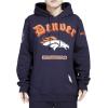 Pro Standard Mens NFL Old English Brushed Back French Terry Pull Over Hoodie(Blue)
