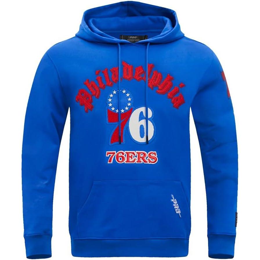 imagePro Standard Mens NBA Old English Pull Over HoodieRoyal Blue