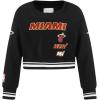Pro Standard Big Girls NBA Retro Classics Fleece Crewneck Sweatshirt(Black)
