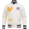 Pro Standard Mens NBA Best Of Satin Jacket(Eggshell/ Black)