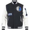 Pro Standard Mens NBA Old English Varsity Jacket(Black/White)