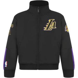 Pro Standard Big Boys NBA Classic Chenille Tricot Track Jacket(Black/Purple)