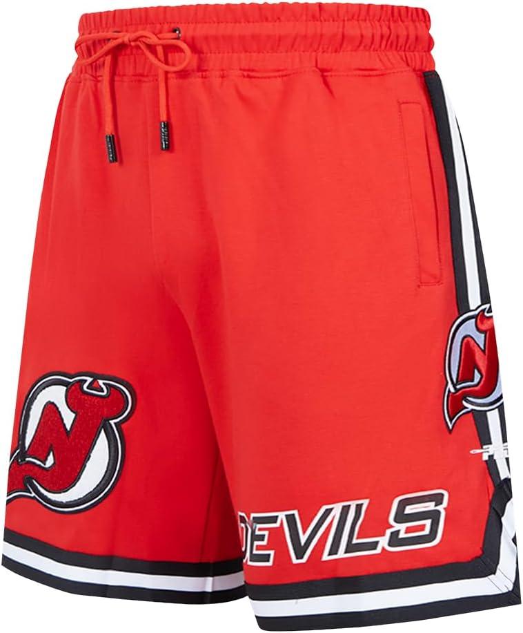 imageMens NHL Classic Chenille Athletic ShortRedBlack