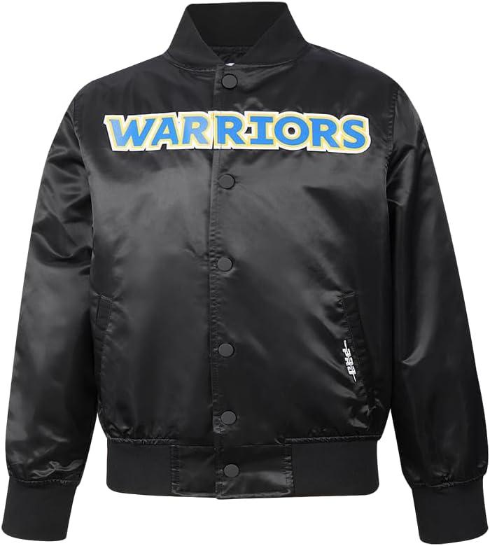 imagePro Standard Big Kids NBA Classic Chenille Satin JacketBlack