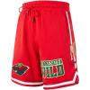 Mens NHL Classic Chenille Athletic Short(Red)