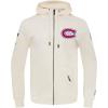 Pro Standard Mens NHL Classic Chenille Full Zip Hoodie(Eggshell)