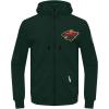 Pro Standard Mens NHL Classic Chenille Full Zip Hoodie(Forest Green)