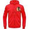 Pro Standard Mens NHL Classic Chenille Full Zip Hoodie(Red)