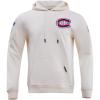 Pro Standard Mens NHL Classic Chenille Pull Over Hoodie(Eggshell)
