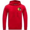 Pro Standard Mens NHL Classic Chenille Pull Over Hoodie(Red)