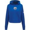 Pro Standard NHL womens Womens Nhl Classic Chenille Brushed Back French Terry Cropped Pullover Hoodie(Dodger Blue)
