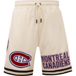 Mens NHL Classic Chenille Athletic Short(Eggshell/ Black)