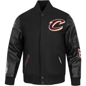 Pro Standard Mens NBA Classic Varsity Varsity Jacket(Jet Black)